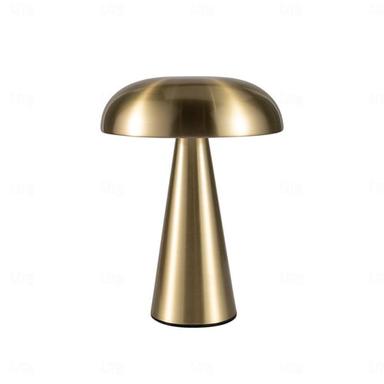 8" Mushroom Shaped Cordless Table Lamp Metal Rechargeable Touch Dimming Type-C Indoor Bedroom Living Room Dining Room Atmosphere Desk Lamp