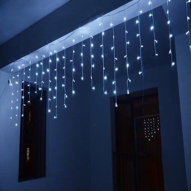 4m 13ft 96 LED String Lights Dip LED US Plug 110V-120V EU Plug 220V-240V Extendable Curtain Linkable 8 Modes Christmas Decorative Rope String Twinkle Light Warm Cold White RGB