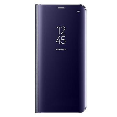 Phone Case For Samsung Galaxy S24 S23 S22 S21 S20 Ultra Plus FE S10 S9 A54 A73 A53 A23 A52 A32 5G with Stand Plating Mirror Smart Case Flip Full Body Solid Colored