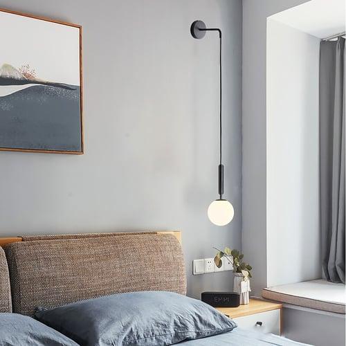LED Nordic Style Wall Lamps Wall Sconces Living Room Bedroom Aluminum Wall Light 220-240V