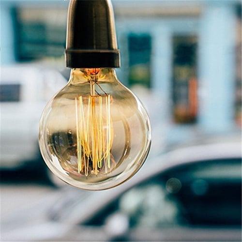4pcs 40W E26 E27 G80 Vintage Edison Light Bulb Antique Incandescent Bulbs Dimmable Warm White 2300k 220-240V RoHS CE Certified