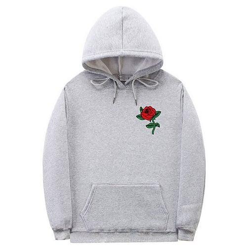 Men's Floral Print Long Sleeve Sweatshirts  Hooded Vintage Cool Casual Winter Black White Yellow Clothing Apparel Designer Plus Size S M L XL 2XL 3XL