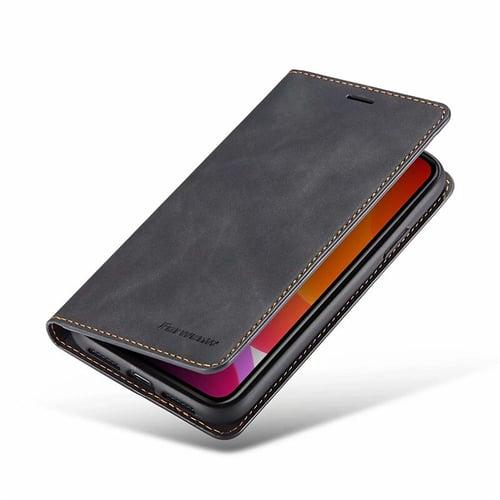 Phone Case For iPhone 16 iPhone 15 iPhone 14 13 12 11 Pro Max Plus Mini Wallet Case Flip Cover with Stand Holder Magnetic Full Body Protective Solid Color PU Leather