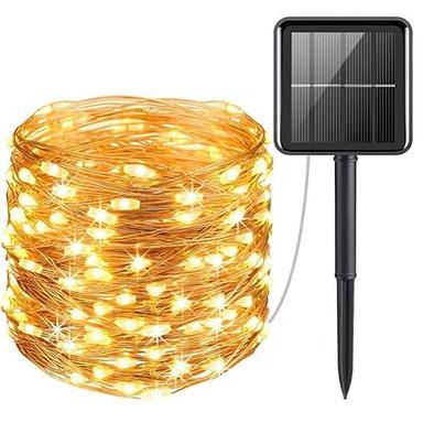 Elegant Wedding Reception Party Outdoor Solar LED String Lights Wedding Decoration 10M 33ft 100 LED 8 Lighting Modes Waterproof Fairy Lights Garden Christmas Wedding Birthday Party Holiday Decoration