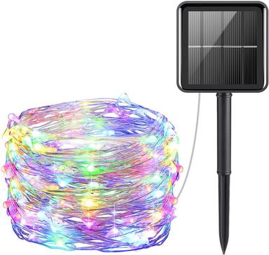 Elegant Wedding Reception Party Outdoor Solar LED String Lights Wedding Decoration 10M 33ft 100 LED 8 Lighting Modes Waterproof Fairy Lights Garden Christmas Wedding Birthday Party Holiday Decoration