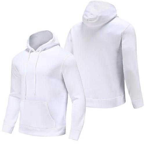 Men's Hoodie Sweatshirt Pocket Long Sleeve Top Street Casual Spring Hooded Fleece Thermal Warm Breathable Soft Fitness Gym Workout Performance Sportswear Activewear Solid Colored Black White Yellow