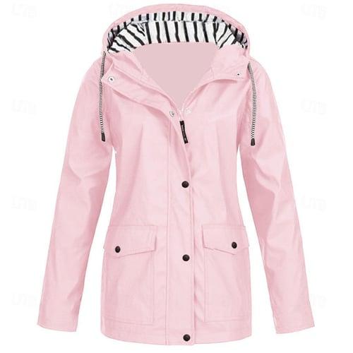 Women's Hiking Jacket Hoodie Jacket Outdoor Windproof Breathable Quick Dry Sweat-Wicking Lightweight Outerwear Trench Coat Windbreaker Parka Hunting Fishing Climbing
