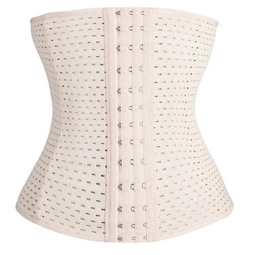 Women's Waist Trainer Shapewears Tummy Control Push Up Front Close Office Yoga Running Gym Plus Size Sport Breathable Solid Color Hook & Eye Home Outfits
