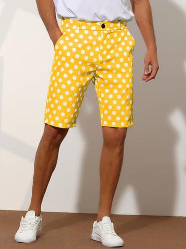 Men's Pink Shorts Shorts Chino Shorts Bermuda shorts Work Shorts Pocket Polka Dot Comfort Breathable Outdoor Daily Going out Fashion Casual Black White