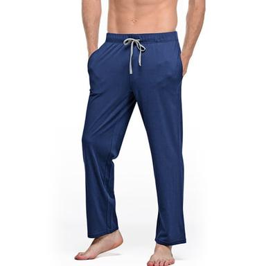 Men's Loungewear Pajama Pants Lounge Pants Plain Casual Comfort Home Daily Bed Polyester Comfort Pocket Drawstring Elastic Waist Summer Spring Black White