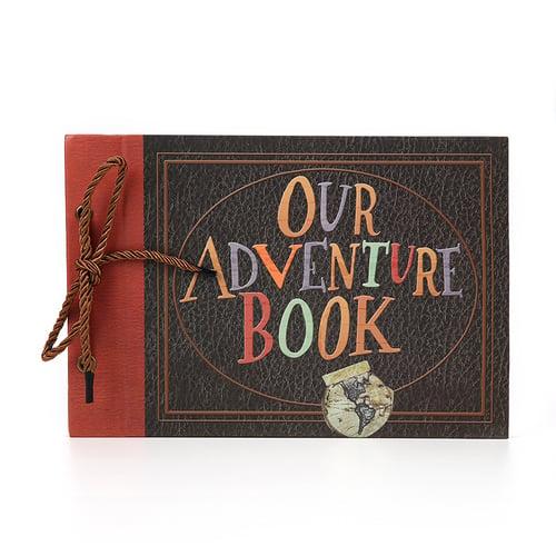 My Our Adventure Book Pixar Up Handmade DIY Family Scrapbook , Wedding Photo Album, Retro Album, Anniversary Scrapbook , Wonderful Gift for Thanks Giving Christmas 11.6x7.5 Inches