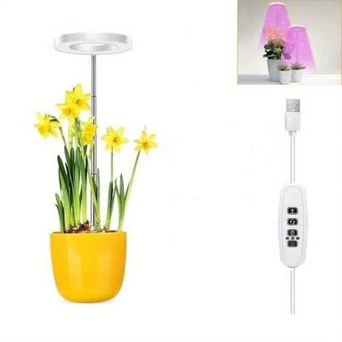Grow Lights for Indoor Plants LED Full Spectrum Plant Light UV Red Blue Height Adjustable Grow Light With 3 Dimmable Brightness with Timer for Small Plants