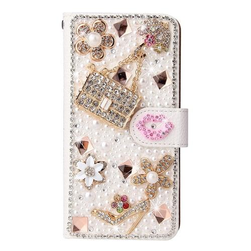 Phone Case For iPhone 16 iPhone 15 Pro Max Plus iPhone 14 13 12 11 Pro Max Mini SE X XR XS Max 8 7 Plus Wallet Case Flip Cover Full Body Protective Bling Glitter Shiny Shockproof PU Leather