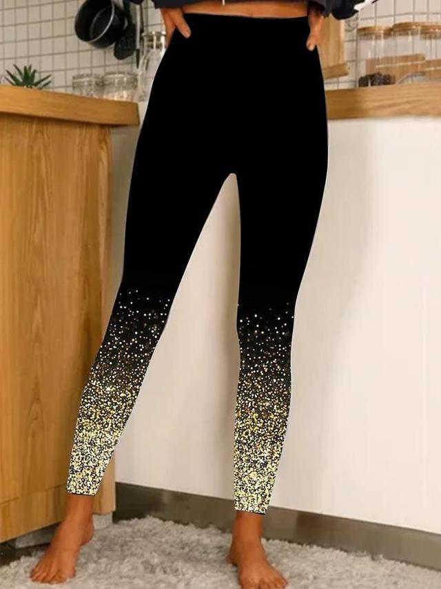 Women's Tights Leggings Print Designer High Waist Ankle-Length A