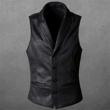 Men's Suede Vest Wedding Street Holiday Going out Vintage Style Casual Fall Winter Pocket Suede Warm Pure Color Single Breasted V Neck Regular Fit Black Brown Vest