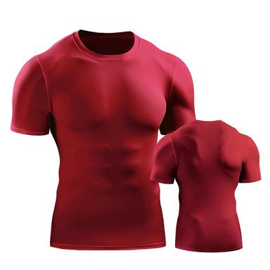 Men's Running T-Shirt Compression Shirt Running Shirt Short Sleeve Base Layer Athletic Summer Spandex Breathable Quick Dry Moisture Wicking Soft Gym Workout Running Active Training Sportswear