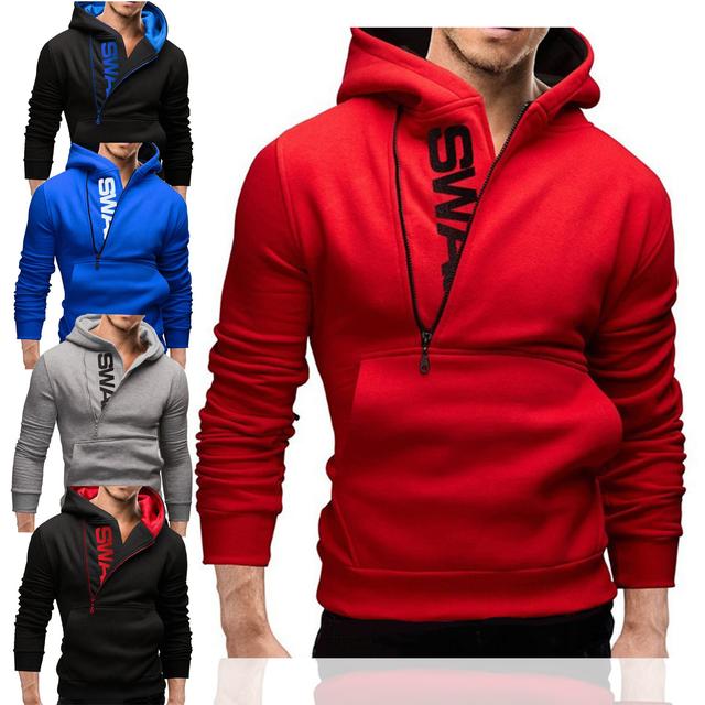 Men's Hoodie Workout Shirt Running Shirt Half Zip Long Sleeve Tee Tshirt Athletic Spring Hooded Thermal Warm Breathable Quick Dry Moisture Wicking Running Jogging Training Sportswear Activewear Letter