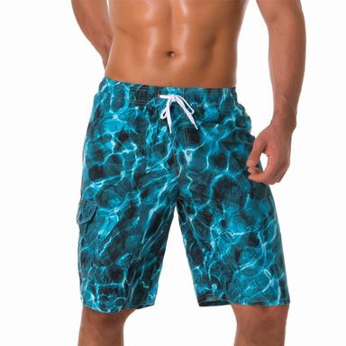 Men's Board Shorts Swim Shorts Swim Trunks Summer Shorts Bermuda shorts Drawstring with Mesh lining Elastic Waist 3D Print Ocean Breathable Quick Dry Knee Length Casual Daily Beach Fashion Streetwear