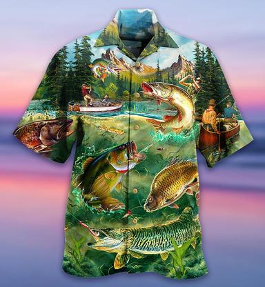 Men's Shirt Summer Hawaiian Shirt Graphic Prints Fish Turndown White Yellow Black / Brown Red Brown Casual Hawaiian Short Sleeve Print Button-Down Clothing Apparel Tropical Fashion Hawaiian Soft