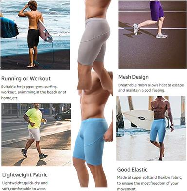 Men's Running Shorts Base Layer Mesh Base Layer Athletic Athleisure Summer Breathable Quick Dry Moisture Wicking Soft Compression Fitness Gym Workout Running Skinny Sportswear Activewear Solid Colored