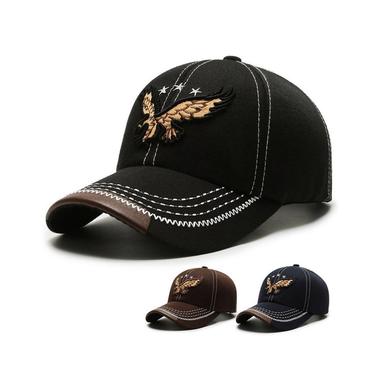 Men's Baseball Cap Black Navy Blue Polyester Embroidery Adjustable Fashion Classic & Timeless Chic & Modern Outdoor Daily Animal Portable Breathable