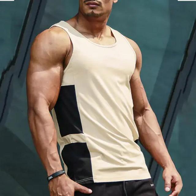 Men's Tank Top Vest Top Undershirt Sleeveless Shirt Plain Crew Neck Sports & Outdoor Athleisure Sleeveless Clothing Apparel Fashion Streetwear Muscle