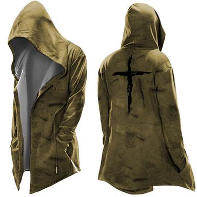 Men's Hoodie Jacket Black Yellow Pink Red Green Hooded Knights Templar Graphic Prints Cross Pocket Print Sports & Outdoor Daily Going out 3D Print Streetwear Basic Casual Fall & Winter Clothing