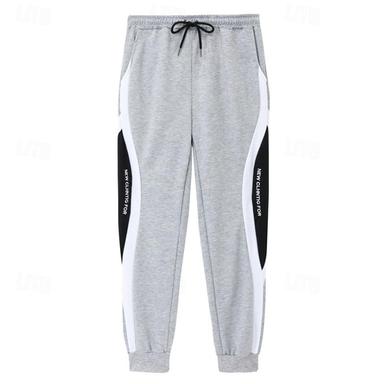 Men's Sweatpants Joggers Trousers Pocket Drawstring Color Block Comfort Casual Daily Holiday Sports Stylish Black Grey Micro-elastic